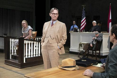 Richard Thomas as Atticus Finch(center) in Broadway tour of Aaron Sorkin's adaptation of "To Kill a Mockingbird" Courtesy of Julieta Cervantes