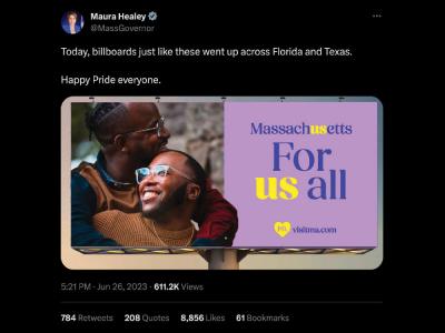 Healey sends a message to Florida and Texas LGBTQs